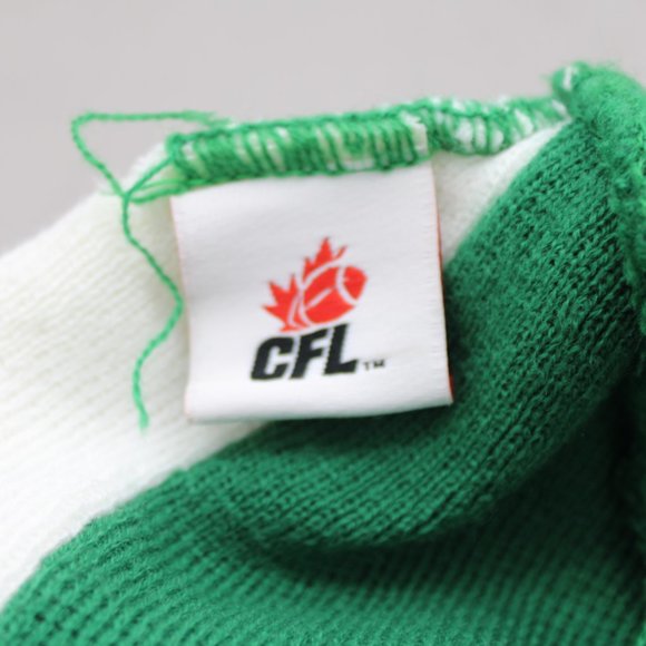 Saskatchewan Roughriders Beanie - 3 Striper with Logo - Adult Stretch Fit - Picture 7 of 8